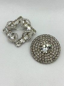 (2) Eisenberg Ice Brooches