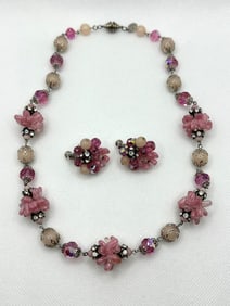 Vendome Necklace and Earring Costume Jewelry Set