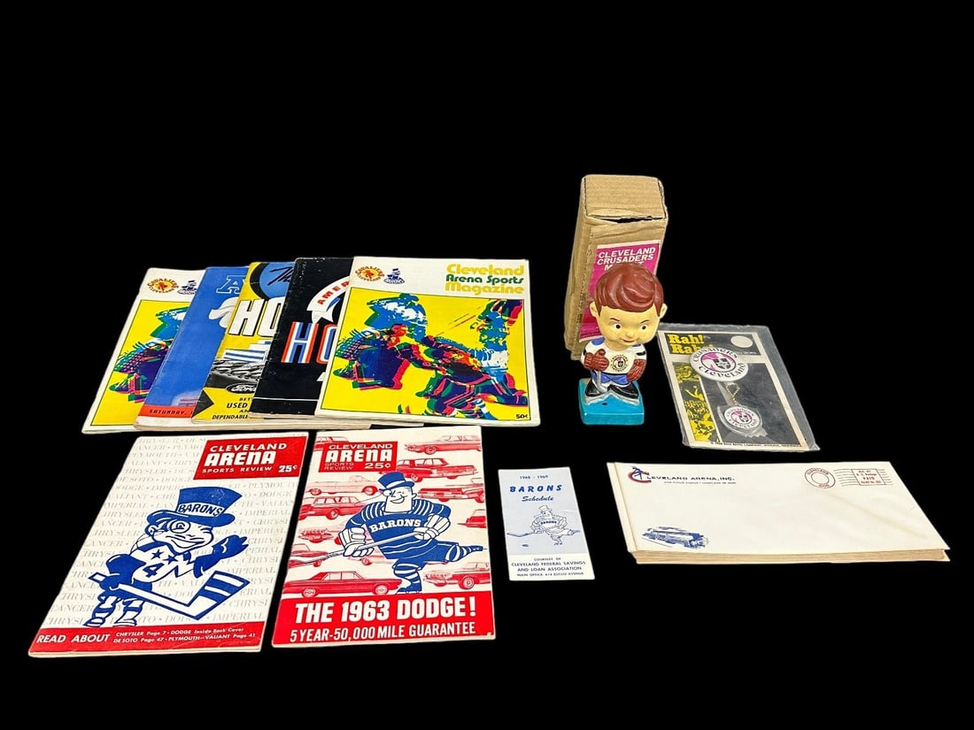 Group of Cleveland Crusaders Hockey Ephemera and Memorabilia (1 of 9)