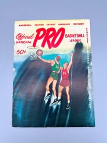 1949 Pro Official Basketball National League Magazine