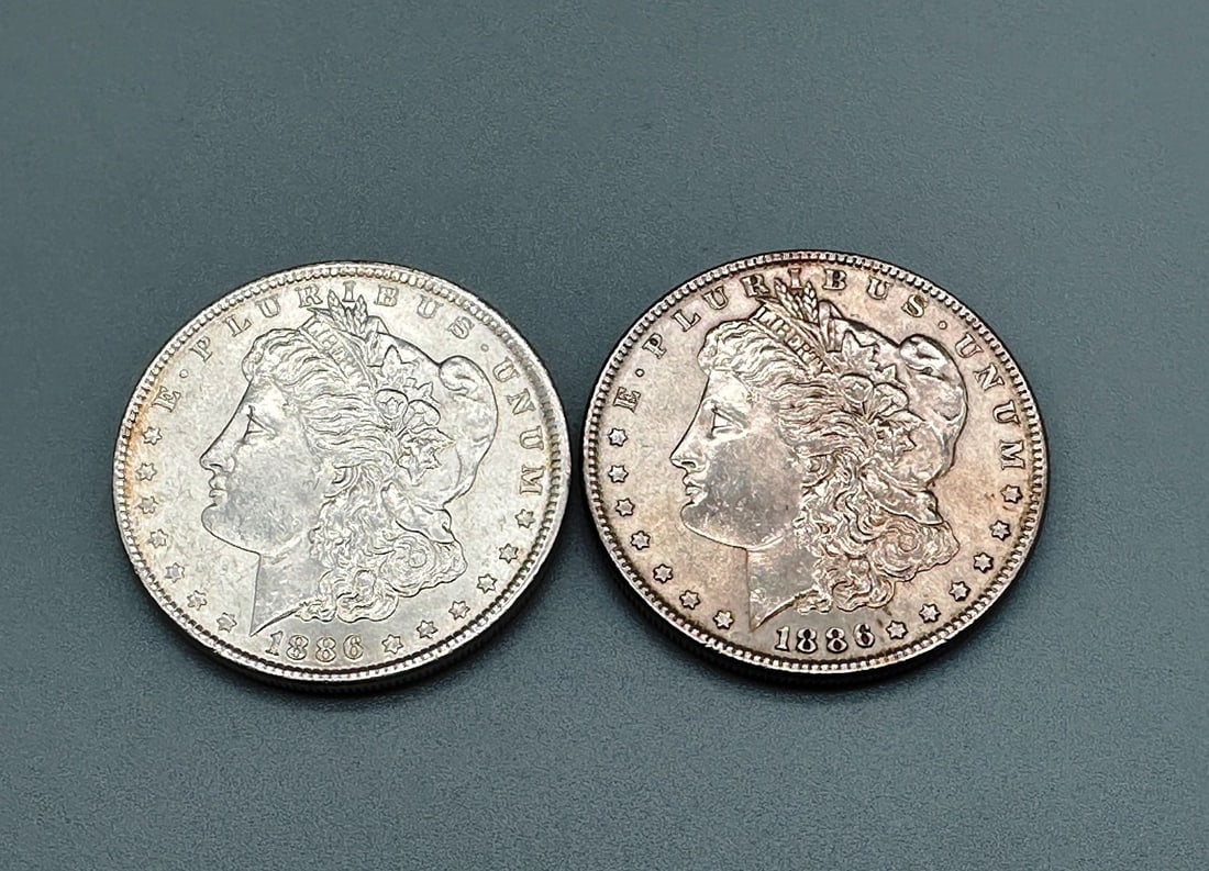 (2) 1886-P Morgan Silver Dollars (1 of 2)