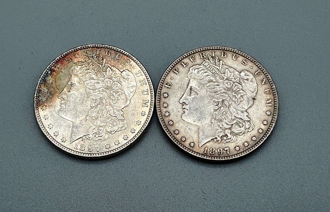 (2) 1897-P Morgan Silver Dollars (1 of 2)