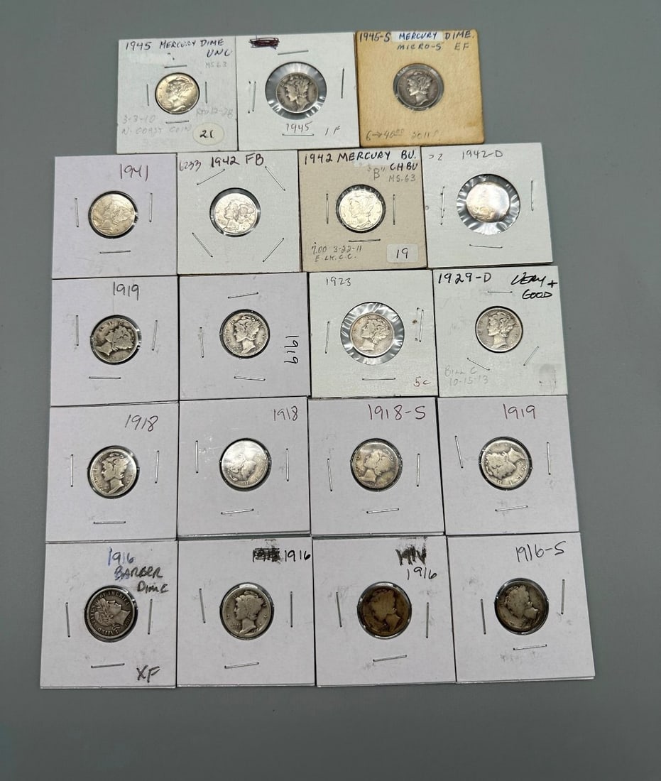 (19) Silver Dimes (1 of 12)