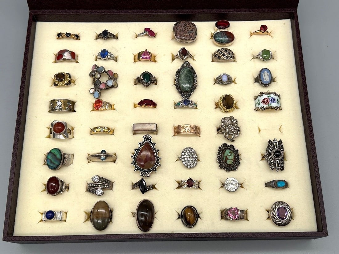 (47) Sterling Silver Rings Sizes 5-12 (1 of 7)