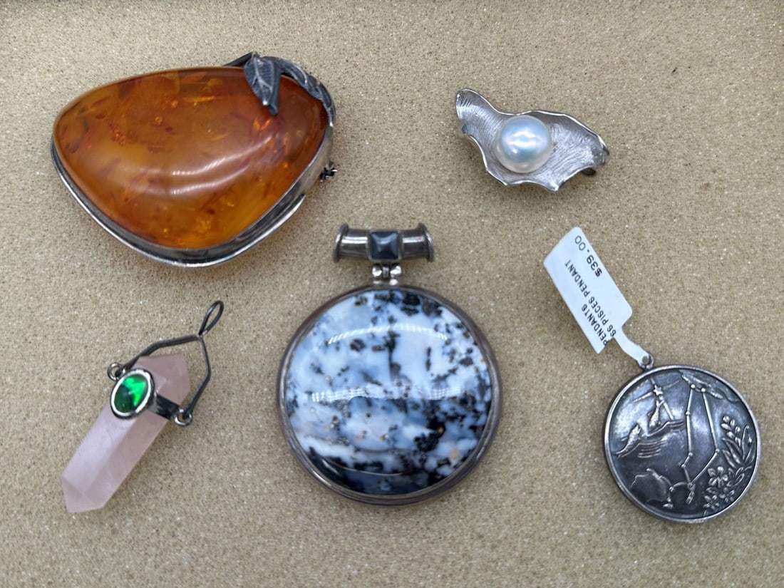 (5) Sterling Silver Pendants (1 of 5)