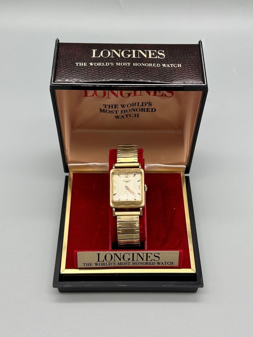 14k Gold Men's Longines Dress Watch Belonging to Alan Ruben Olympic Champion 1972 (1 of 5)