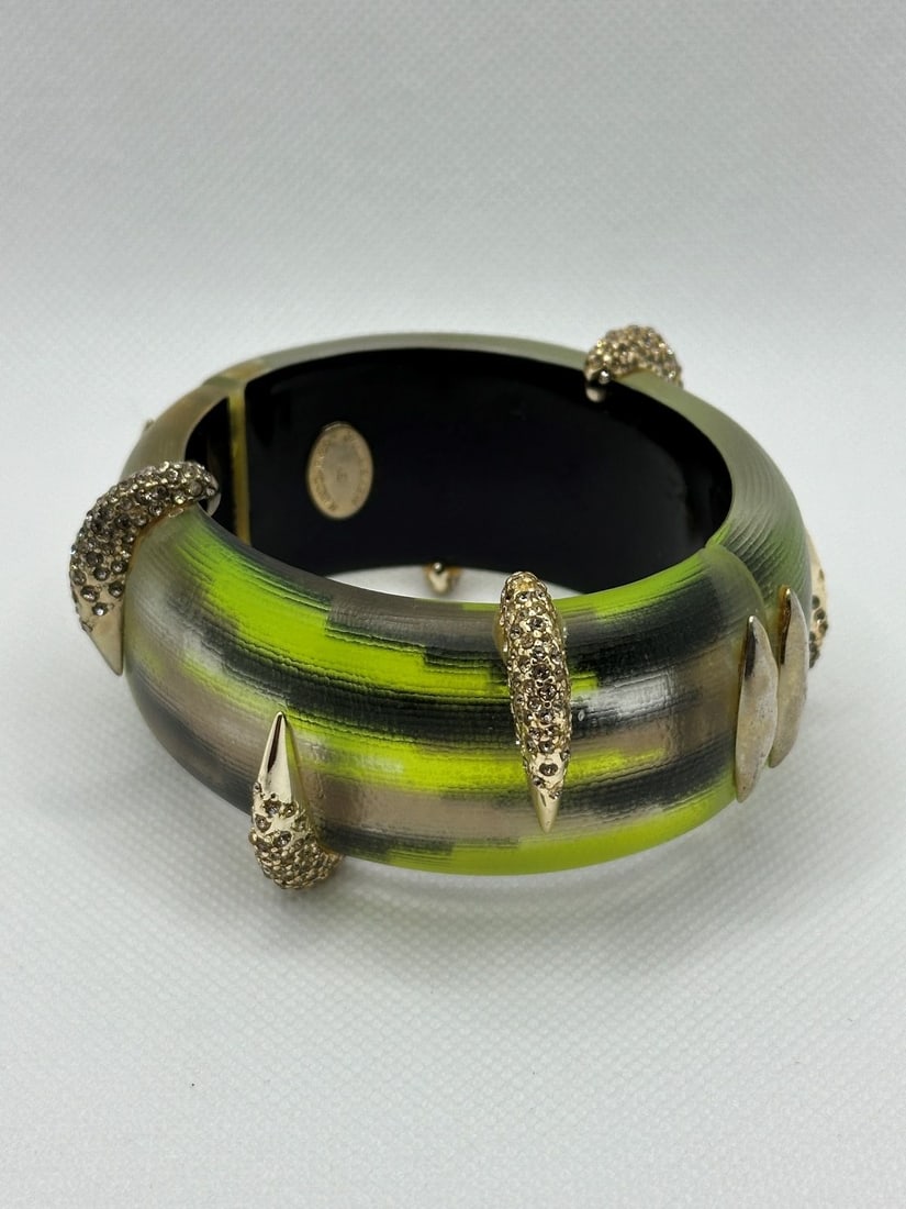 Alexis Bittar Handcrafted Hinged Bangle Bracelet (1 of 3)