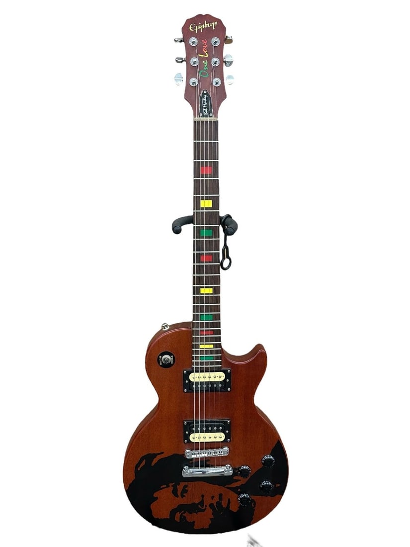 2004 Epiphone Bob Marley Signature Les Paul Special One Love with Soft Case (1 of 6)