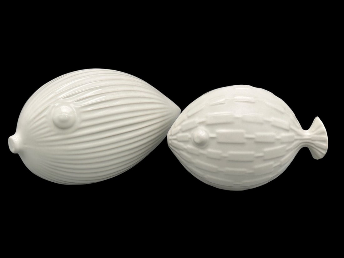 (2) Jonathan Adler Mid Century Modern Fish Sculptures (1 of 5)