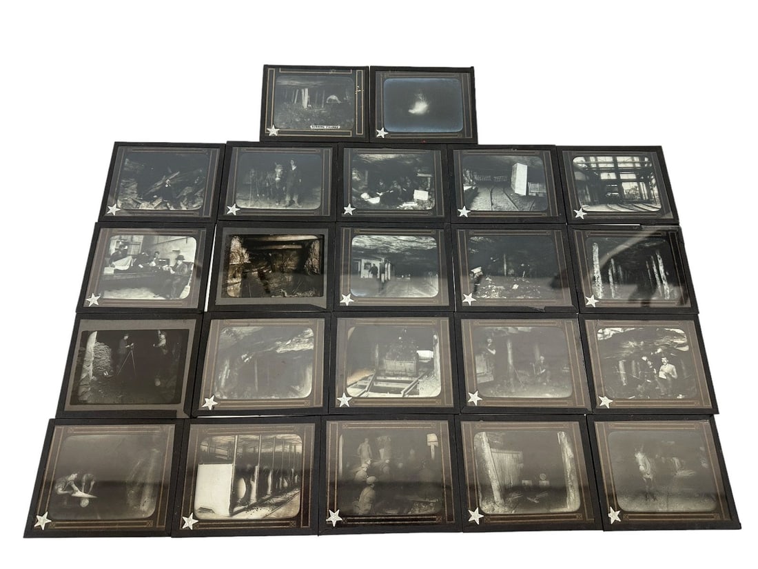 (22) Coal Miners Magic Lantern Slides (1 of 7)