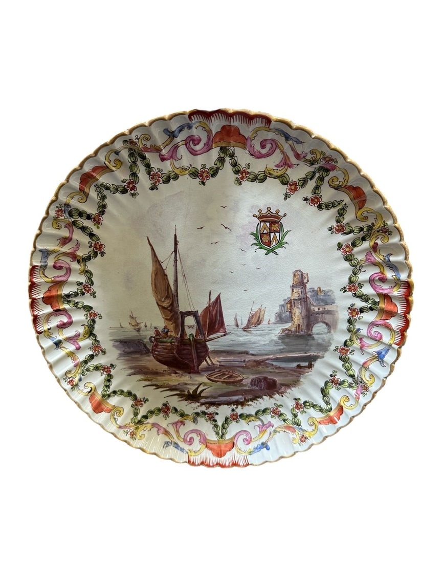 c.1767 French Faience Plate Lille (1 of 5)