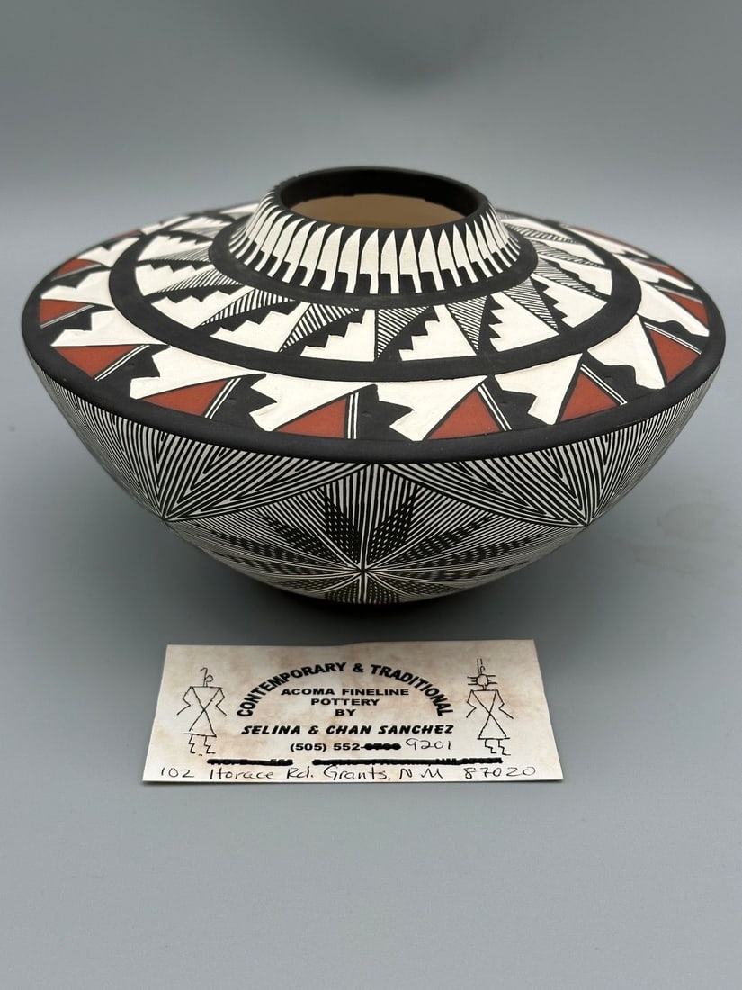 Selina Sanchez Acoma Pottery Vessel (1 of 3)