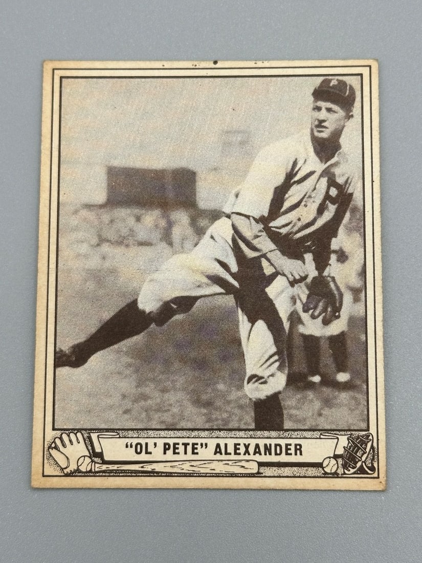 1940 Playball #119 Pete Alexander Baseball Card (1 of 6)