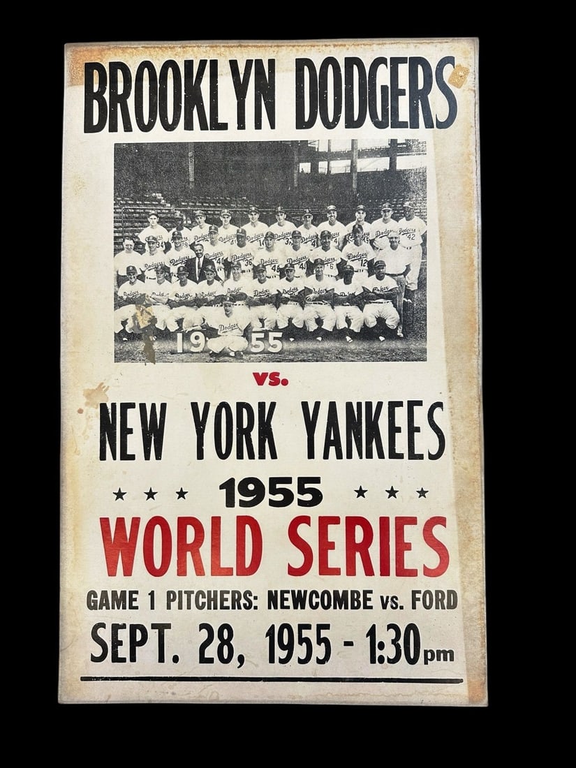 1955 World Series Brooklyn Dodgers vs. New York Yankees Poster (1 of 4)