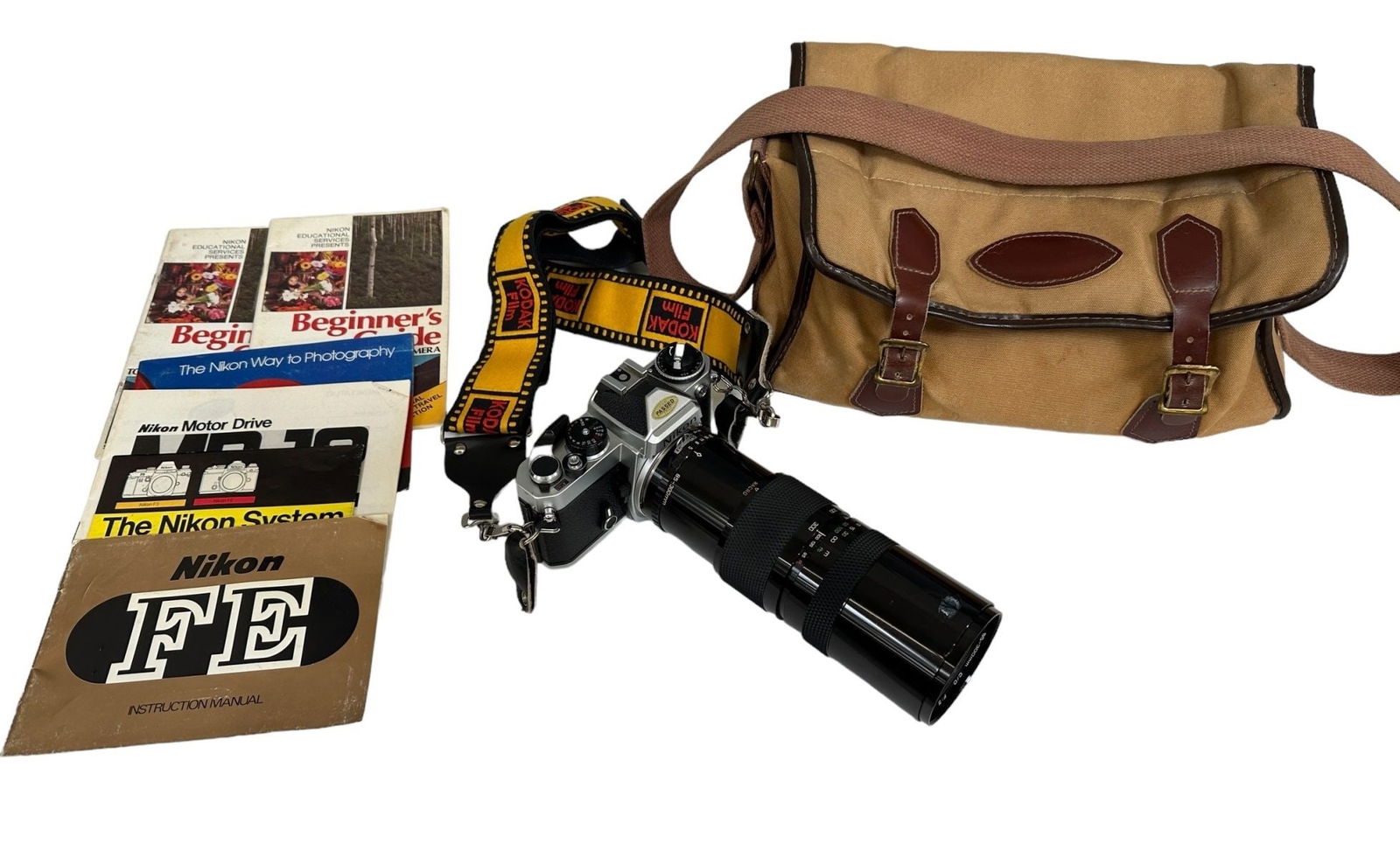 Nikon FE 35 MM SLR Camera with Soligor Telefoto Zoom Macro Lens (1 of 11)