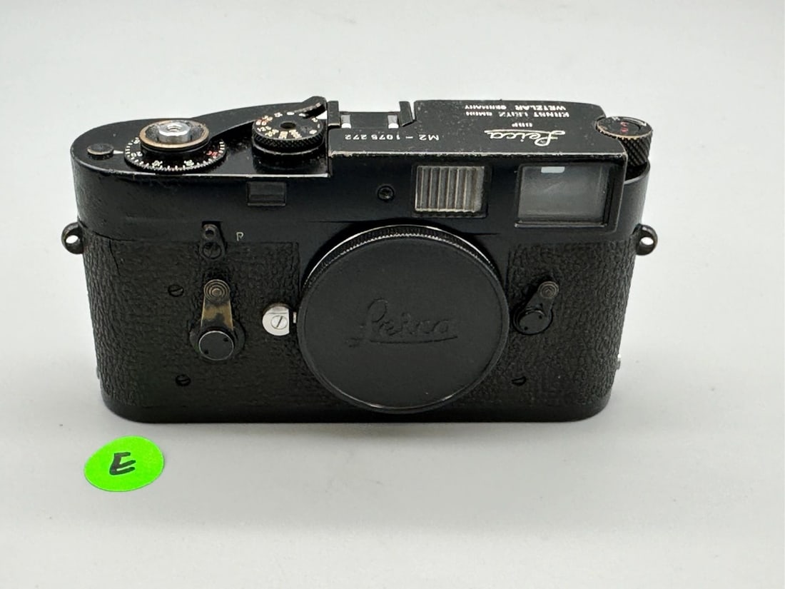 E) Rare Leica M2 Ernst Leitz Wetzlar Germany Rangefinder Black Paint Camera Body (1 of 6)