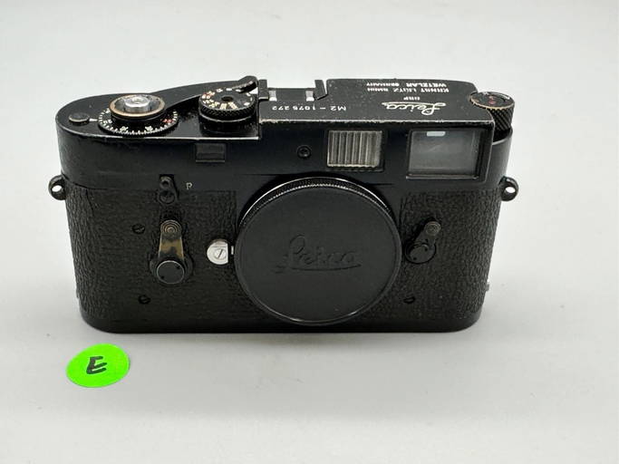 E) Rare Leica M2 Ernst Leitz Wetzlar Germany Rangefinder Black