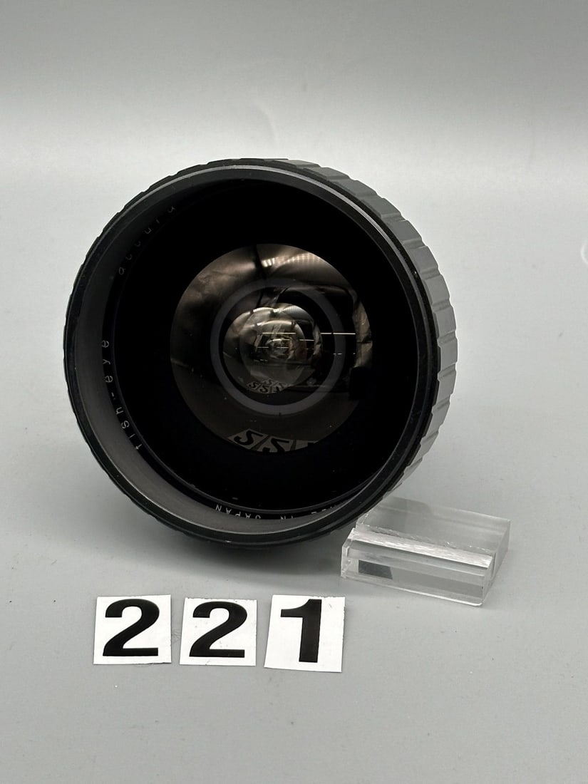 Nikon Mount Fish Eye Lens f.8 12mm Accura: Nikon Mount Fish Eye Lens f.8 12mm Accura: This spotless Nikon mount, Fish Eye is in beautiful shape, free of scratches, scrapes, dust, fog, haze and fungus. The aperture's internal Waterhouse click s