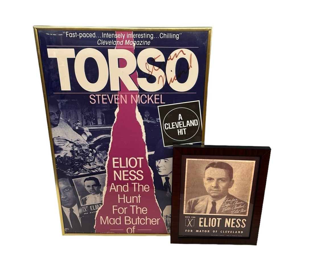 Torso Elliott Ness & The Hunt For The Mad Butcher of Kingsbury Poster & Print: Torso Elliott Ness & The Hunt For The Mad Butcher of Kingsbury Poster & Print from the book by Steven Nickel. In the 1920's Elliott Ness gained fame as the leader of The Untouchables, a law enforcemen
