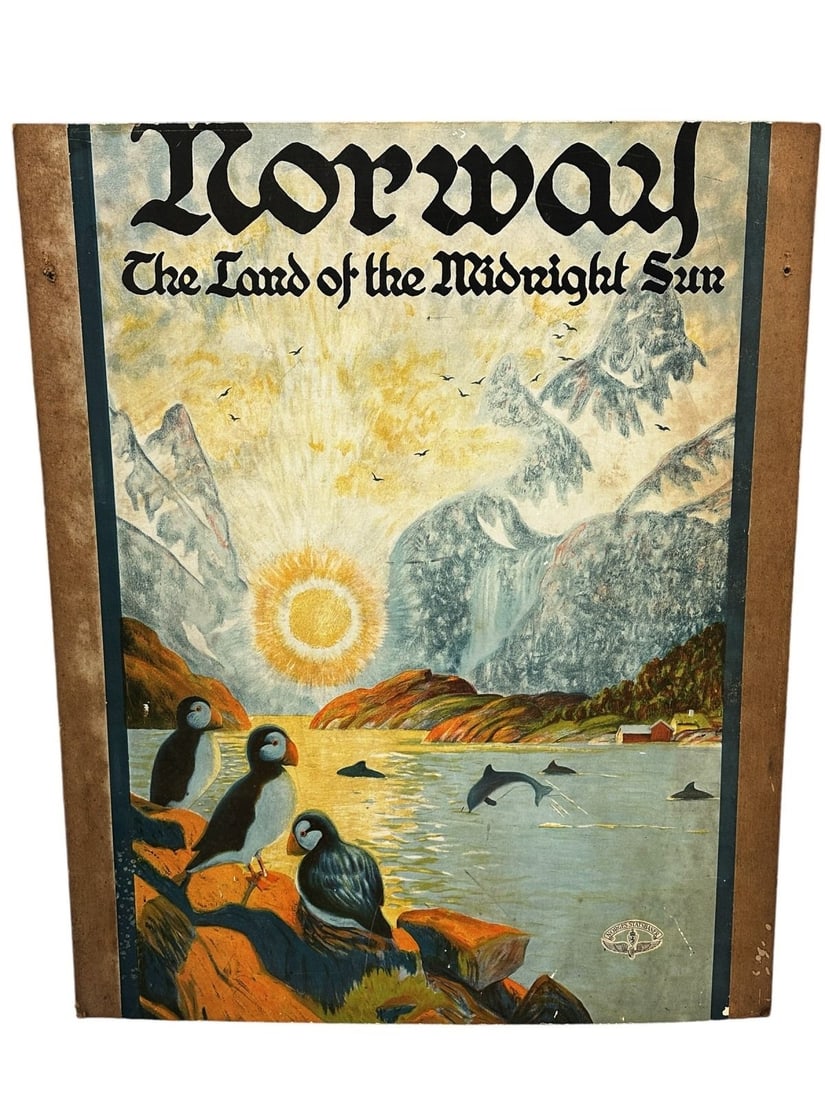 Norway Land of The Midnight Sun 1925 Travel Poster (1 of 4)