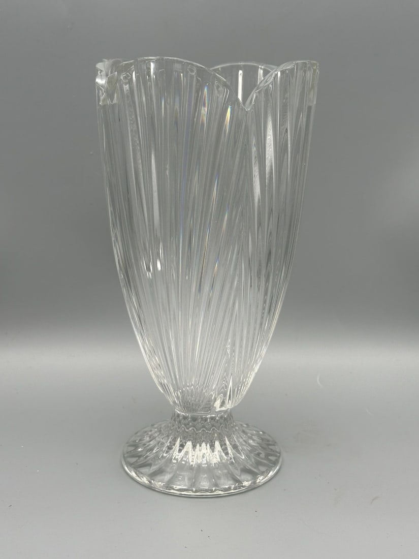 Waterford Crystal Marquise Vase: Waterford Crystal Marquise Vase: Measures 10" tall.