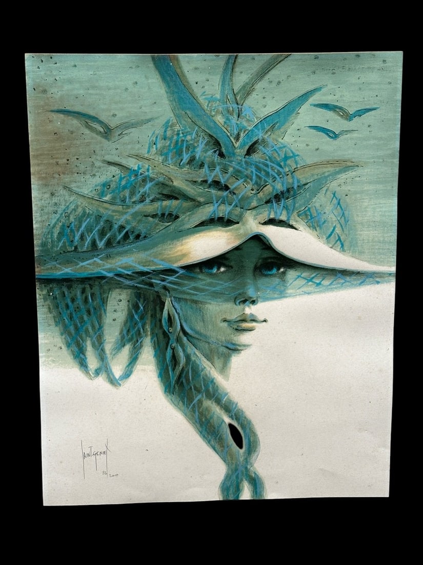 Saint-Genies "Papillons" Lithograph in Colors: Saint-Genies "Papillons" Lithograph in Colors: COA from Park West Galleries. Measures 22 x 27.75". Numbered 26/200.