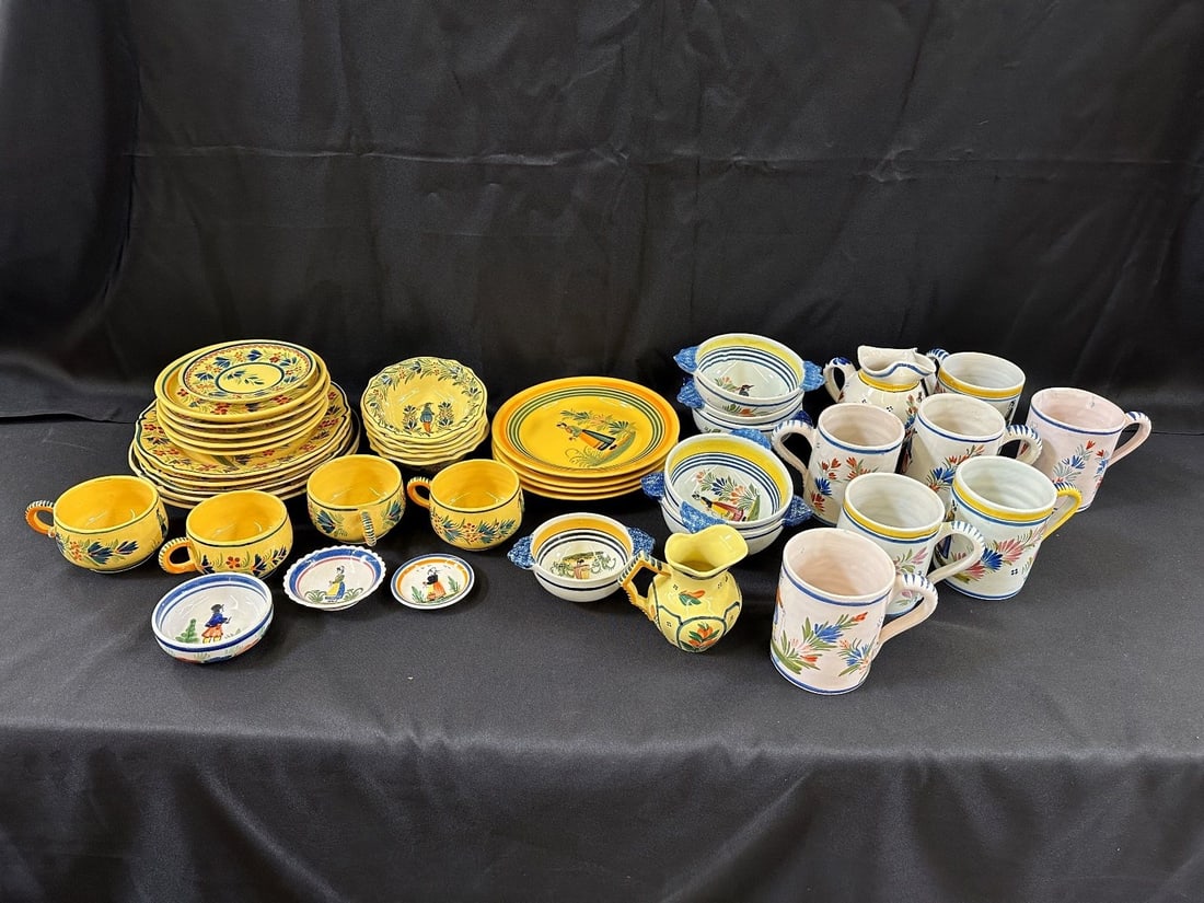 Group of Quimper France Pottery Pieces (1 of 5)