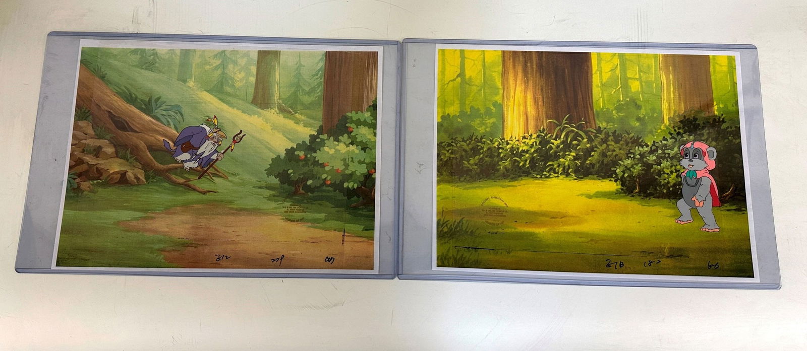 (2) 1985 LucasFilms LTD Original Animation Cels (1 of 8)