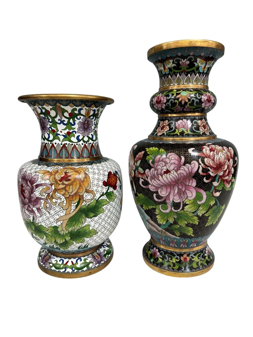 (2) Large Cloisonne Vases (1 of 1)