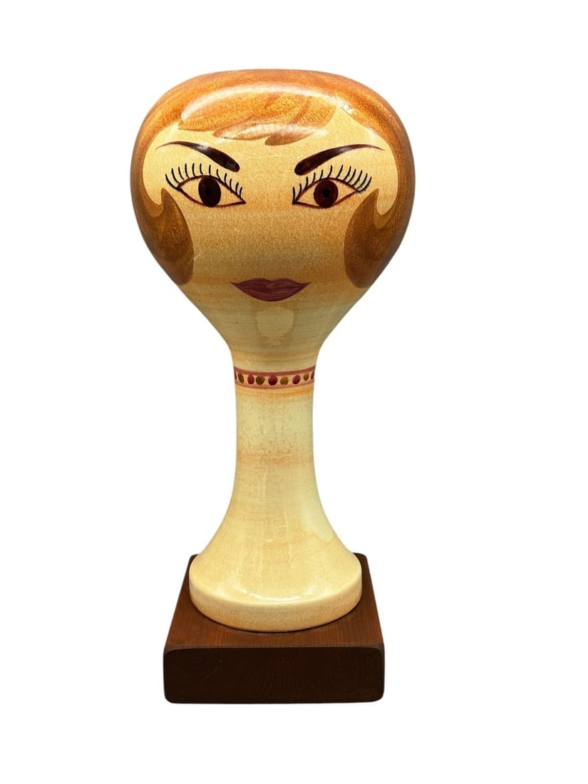 Stangl Pottery Mannequin Blonde Wig Hat Stand (1 of 6)
