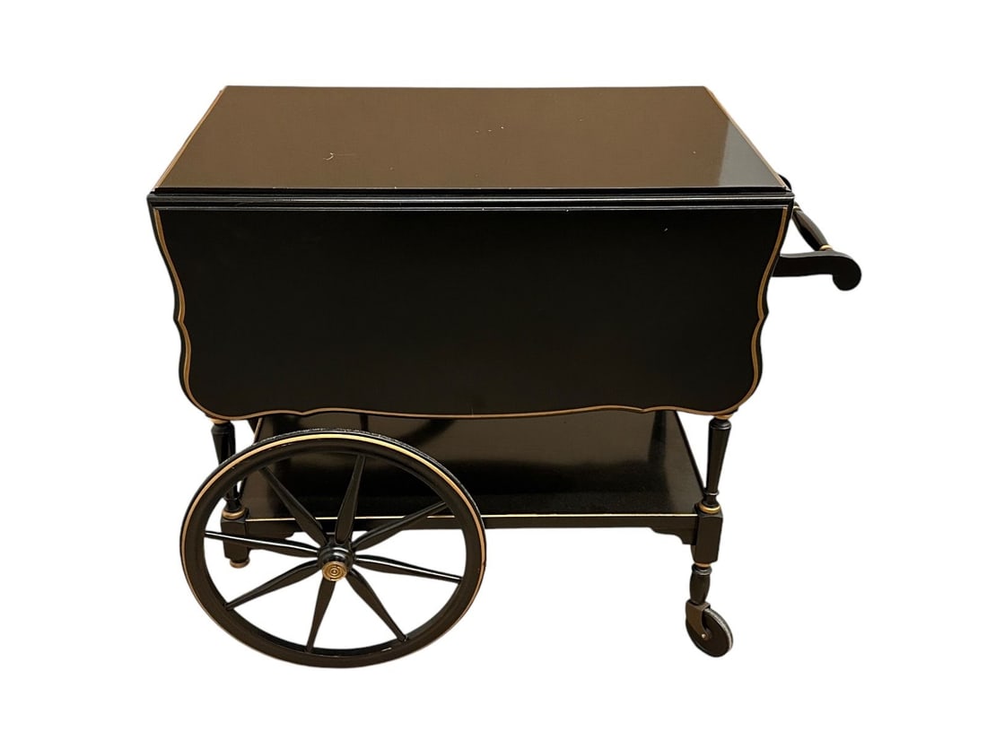 Imperail Tea Cart With Gold Banding (1 of 6)