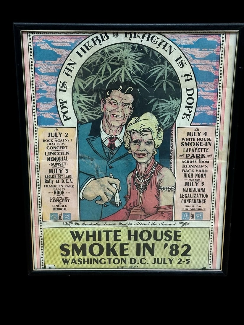 Dana Franzen 1982 "White House Smoke in '82" Poster (1 of 3)