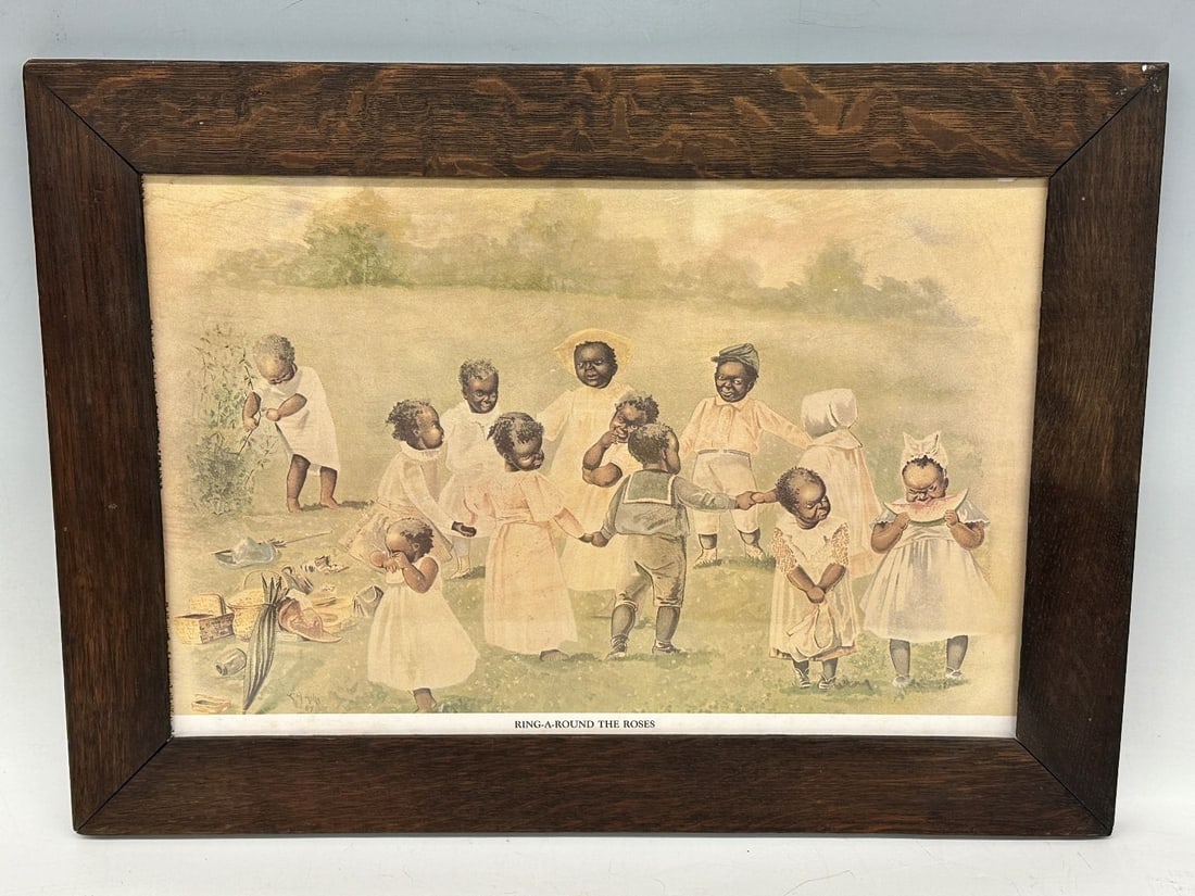 E.M. Ashe "Ring Around the Roses" Print Black Americana (1 of 5)