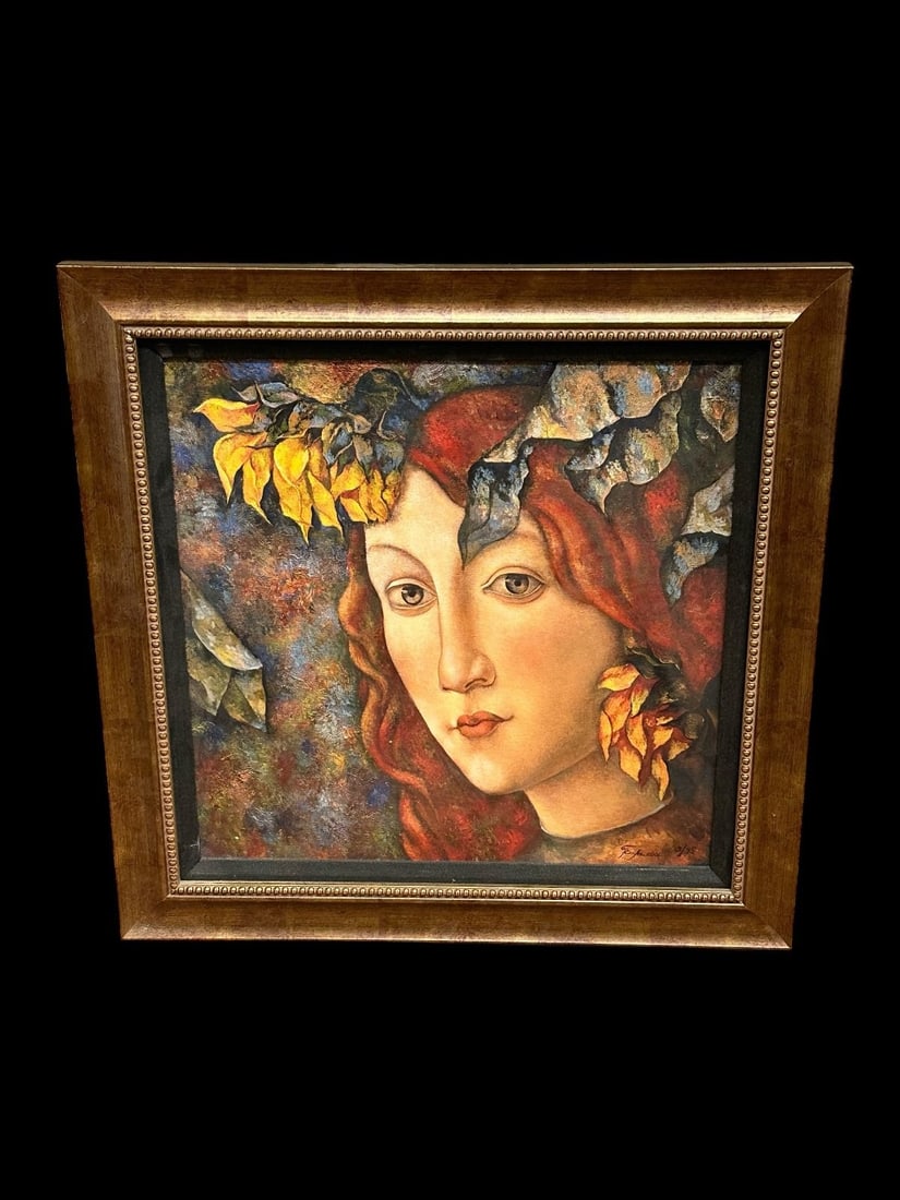 Tatyana Eiseev Giclee on Canvas: Tatyana Eiseev Giclee on Canvas: Measures 22 x 23". Signed and numbered 3/95.