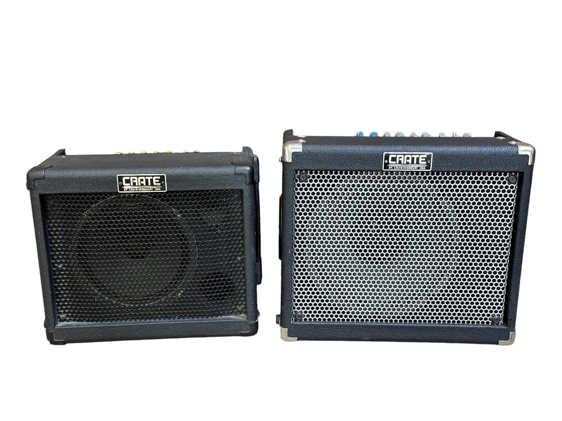 (2) Crate Amps; Limo TX500, Taxi TX-3OB Amplifiers (1 of 8)
