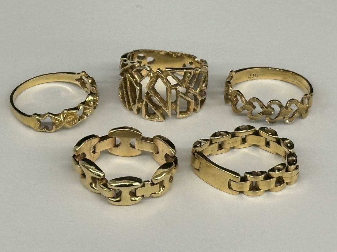 (5) 14k Gold Rings (1 of 3)