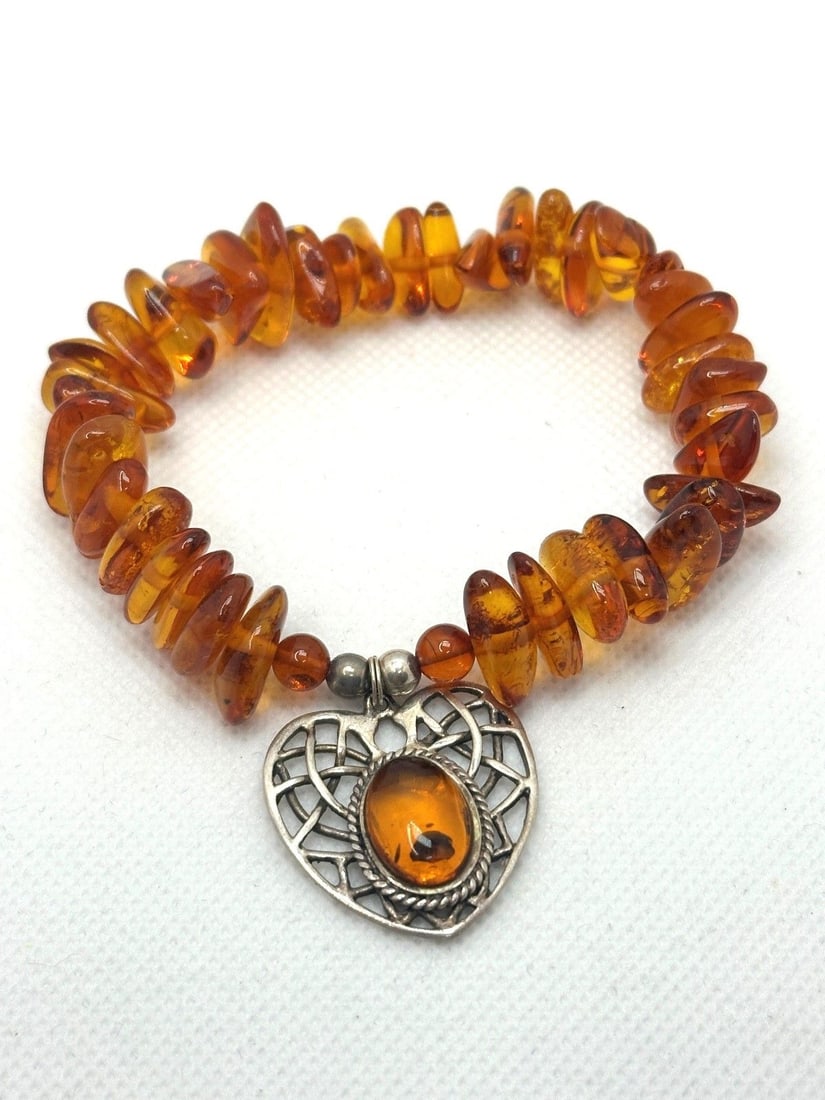 Baltic Amber Sterling Silver Bracelet (1 of 3)