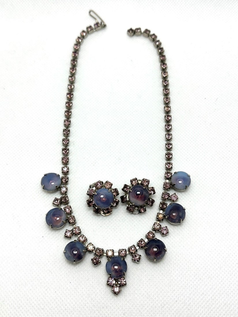 Vintage Costume Choker Earring Set (1 of 2)