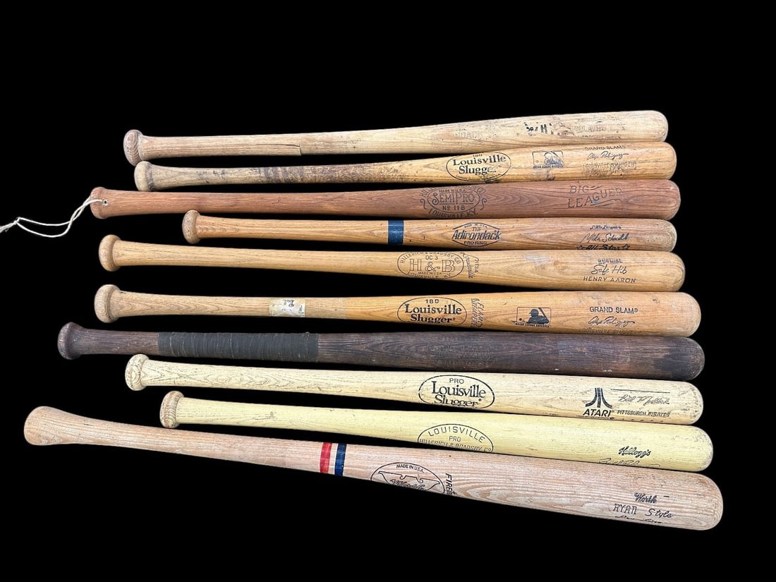 (10) Group of Full Size Baseball Bats, Store Model, Professional (1 of 4)