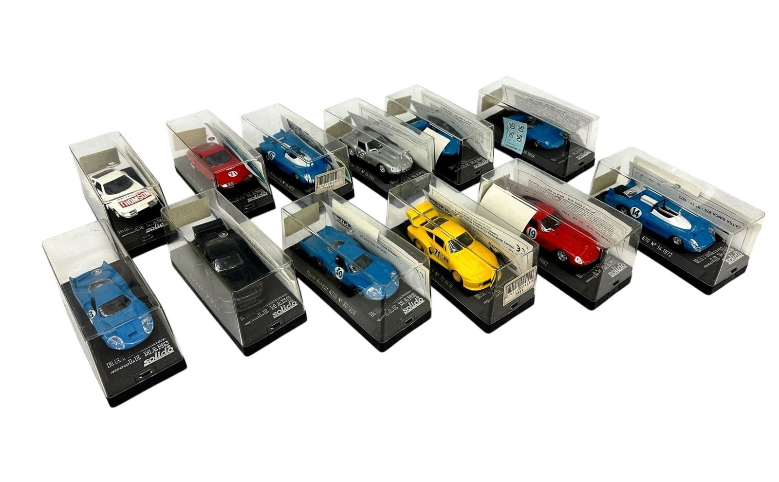 (12) Solido Retrospective Lemans Die Cast Cars in Original Box (1 of 4)