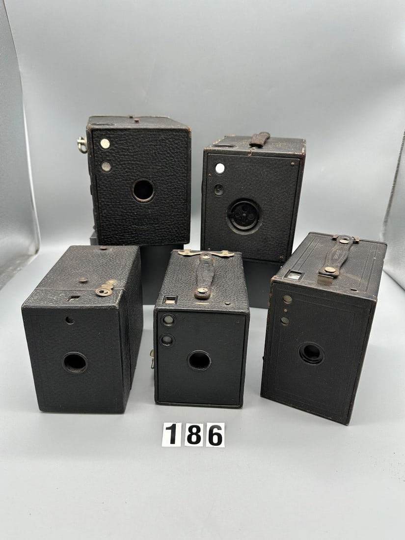 (5) Vintage Black Box Cameras (1 of 10)