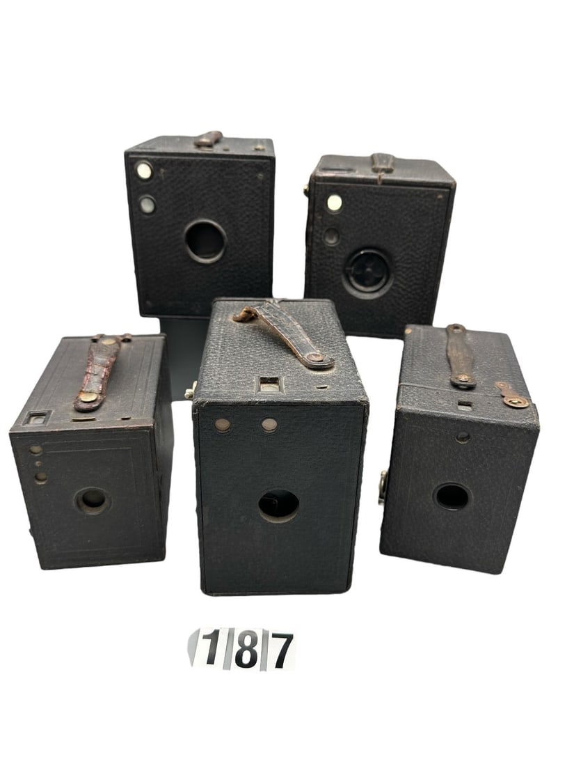 (5) Vintage Black Box Cameras (1 of 12)
