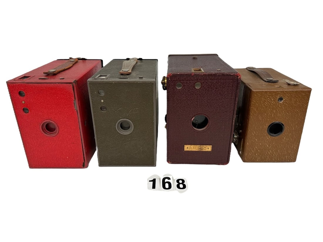 (4) Color Box Cameras From the 1920's (1 of 7)