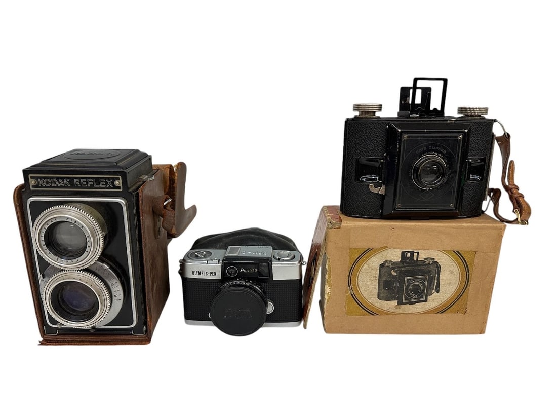 (3) Misc. Cameras; Clipper, Olympus, Kodak (1 of 7)