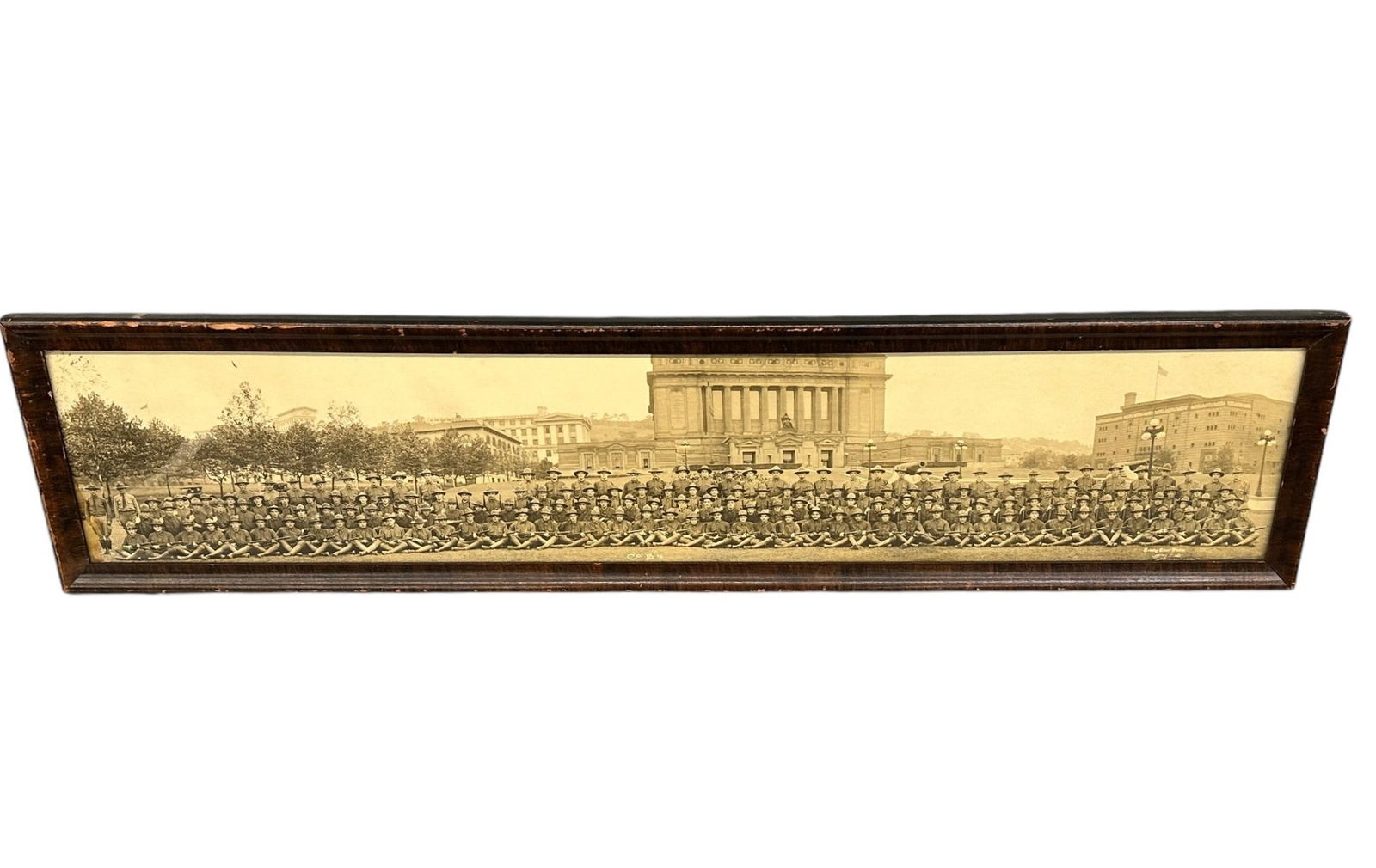 WW1 Company B Framed Panoramic Photograph (1 of 7)