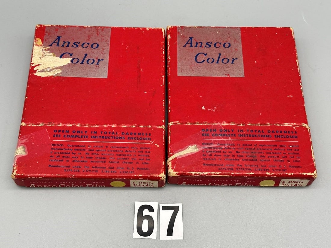 (2) Sealed Boxes Ansco Color Sheet Film (1 of 3)