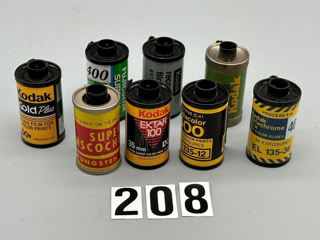 Mystery Film: (8) Rolls 35mm Film Exposed and Undeveloped.: Mystery Film: (8) Rolls 35mm Film Exposed and Undeveloped.