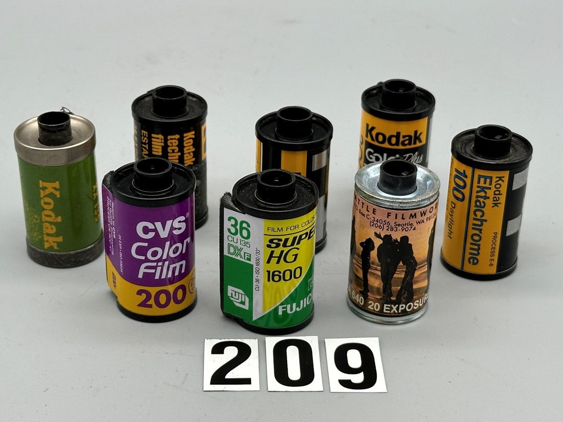 Mystery Film: (8) Rolls 35mm Film Exposed and Undeveloped.: Mystery Film: (8) Rolls 35mm Film Exposed and Undeveloped.