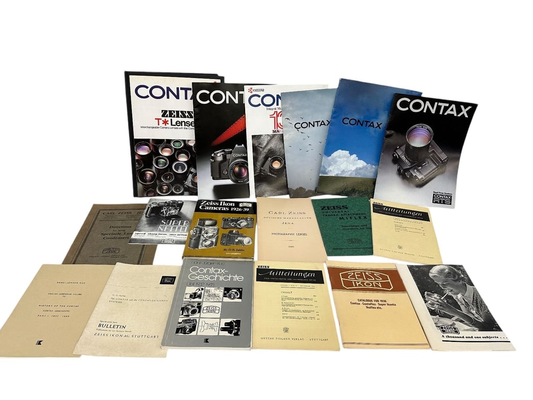 Large Group of Zeiss,Contax, Ikon Camera Brochures, and Pamphlets (1 of 5)