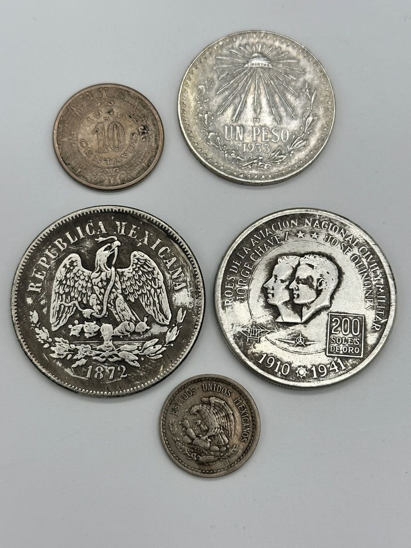 (5) Silver Foreign Coins (1 of 2)